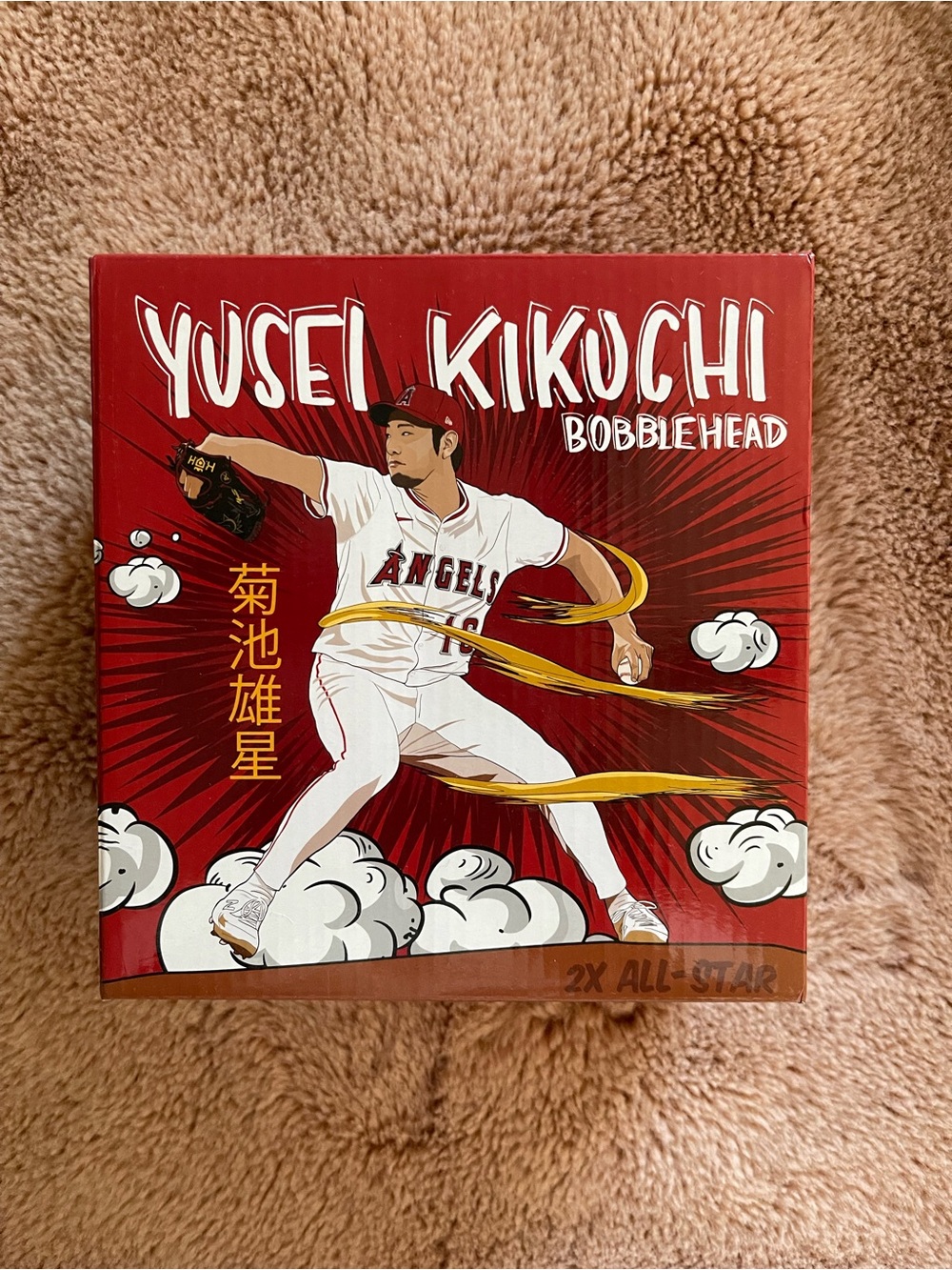 Angels Yusei Kikuchi Red and White Bobblehead Box Art